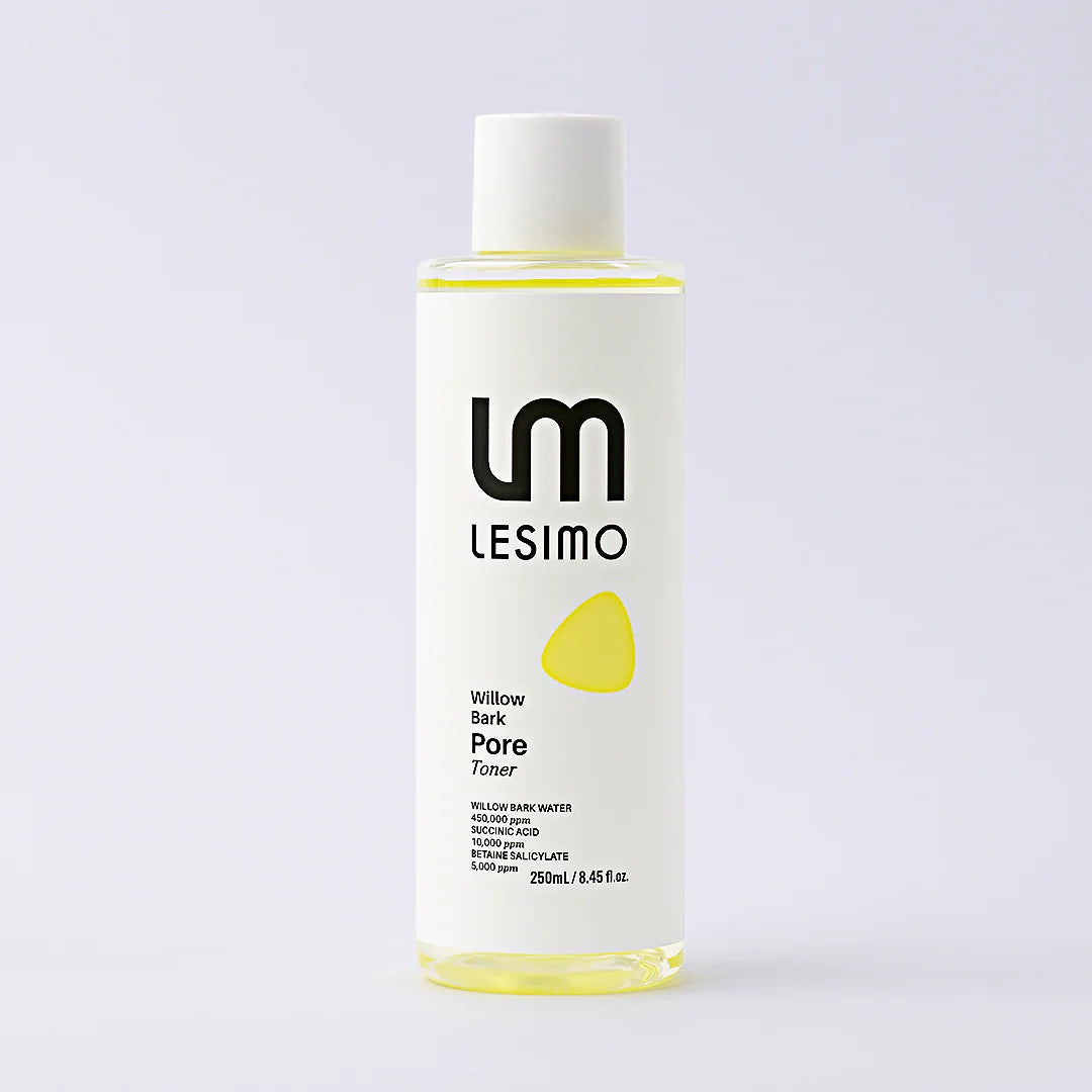 Lesimo Weidenrinden-Porenwasser, porenverfeinernd, ölkontrollierend, sanftes Peeling / vegan und tierversuchsfrei, 250 ml